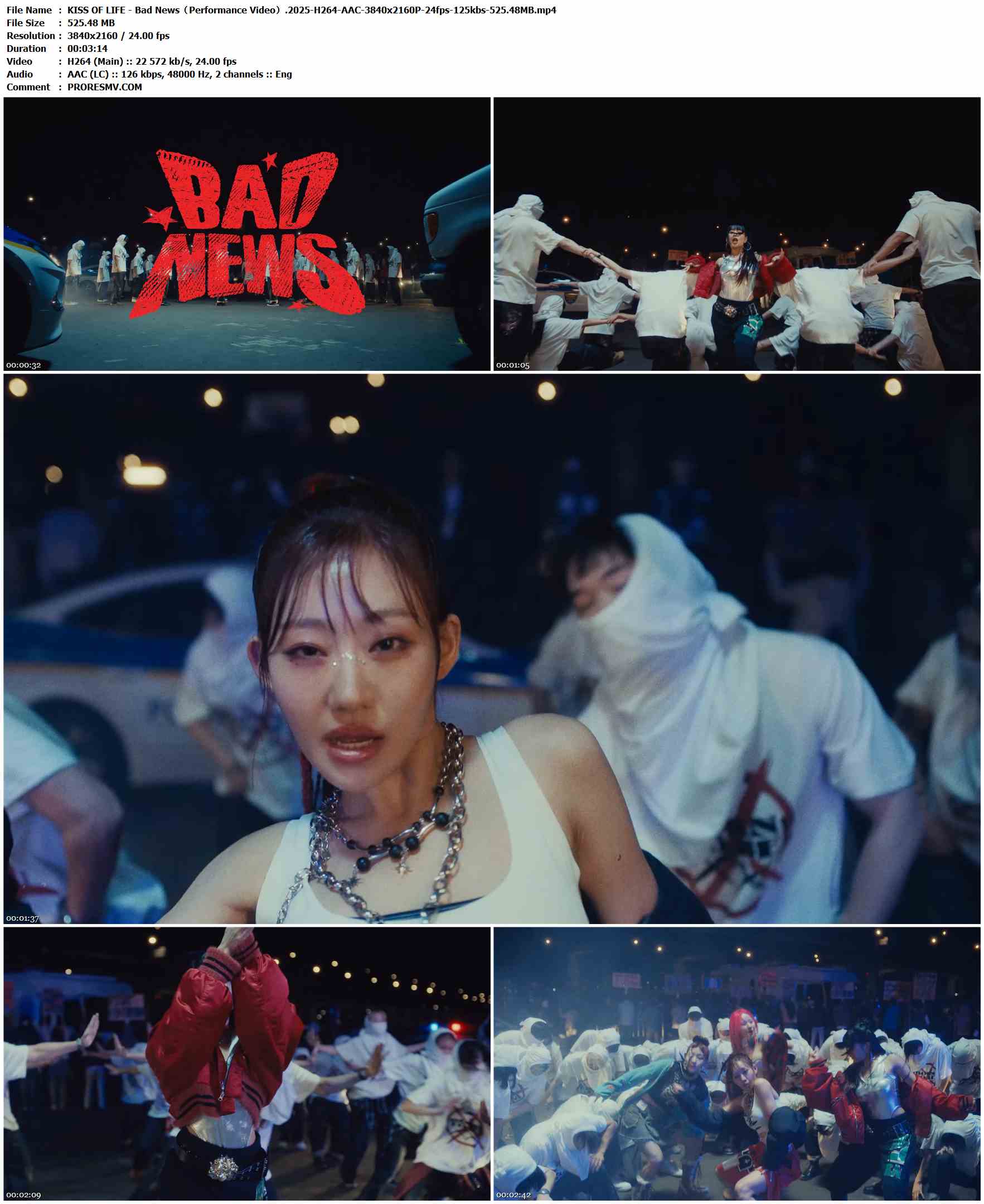KISS OF LIFE - Bad News（Performance Video）.2025-H264-AAC-3840x2160P-24fps-125kbs-525.48MB官方MV_高清MV